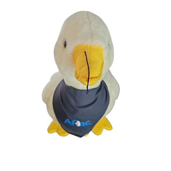 Giant 20"x23" AFLAC Duck w/ Bandana Huge Plush Stuffed Animal JUMBO Talks Sound - Picture 7 of 9